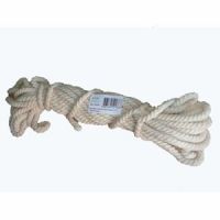 Веревка хлопчатобумажная плетеная, длина 10 м, диаметр 10 мм