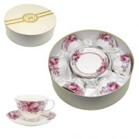 Набор чайный 12 предметов в подарочной упаковке «Розовые сны», SNT12-08