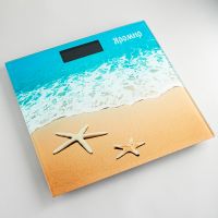 Весы напольные электронные «Песчаный пляж» max 180 кг, Яромир ЯР-4204