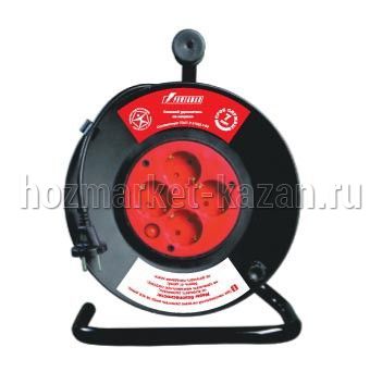 Удлинитель на катушке 4 розетки б/з с з.ш 20м