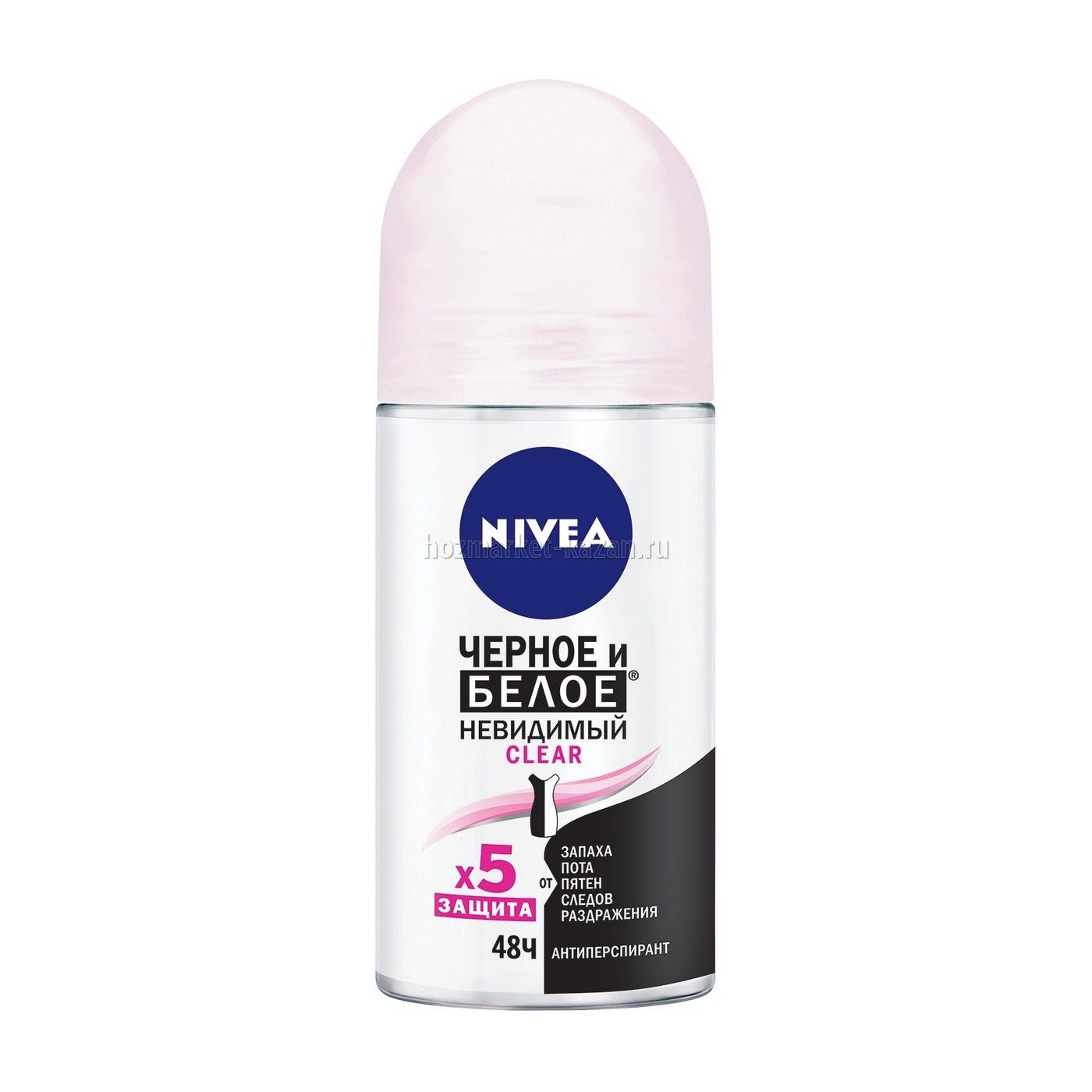 NIVEA Антиперспирант роликовый черное белое, 50 мл
