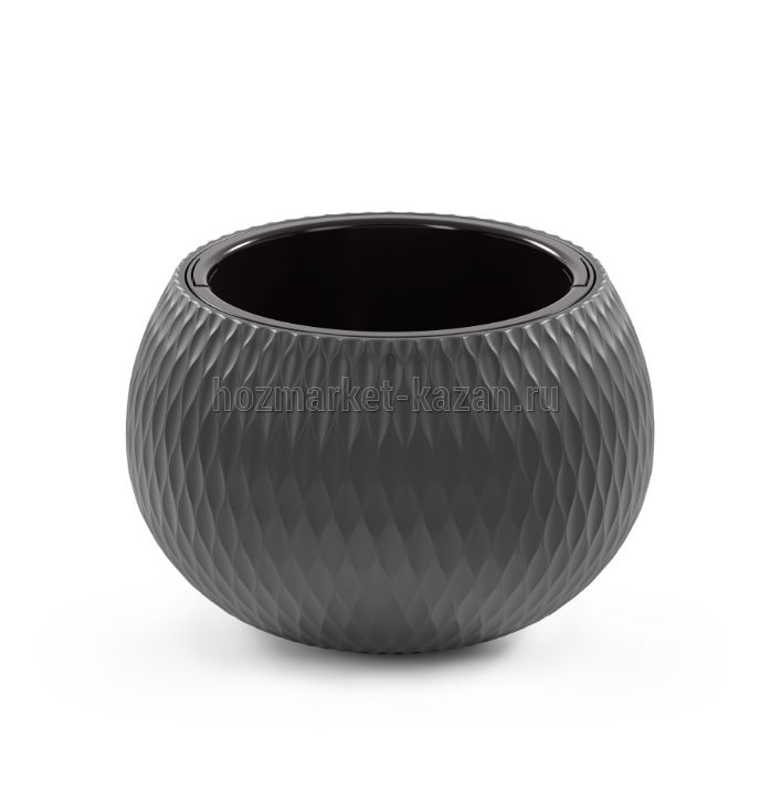Кашпо «Жемчужина» 4л графитовый