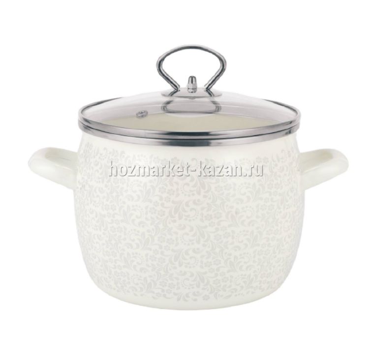 Кастрюля эмаль 4,3л «Бланш»