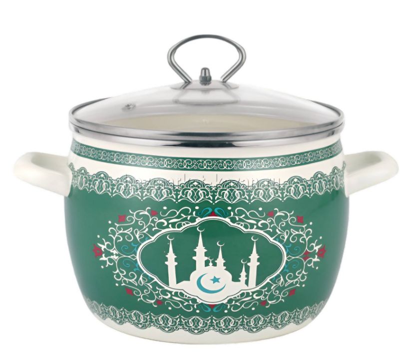 Кастрюля эмаль 5,3л «Баракат»