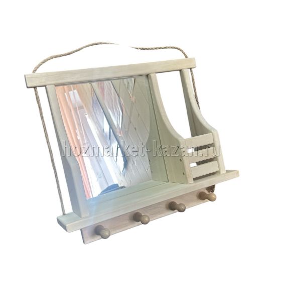 Полка-зеркало д/бани