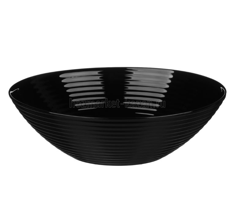 Салатник стеклокерамика опал черный 24см