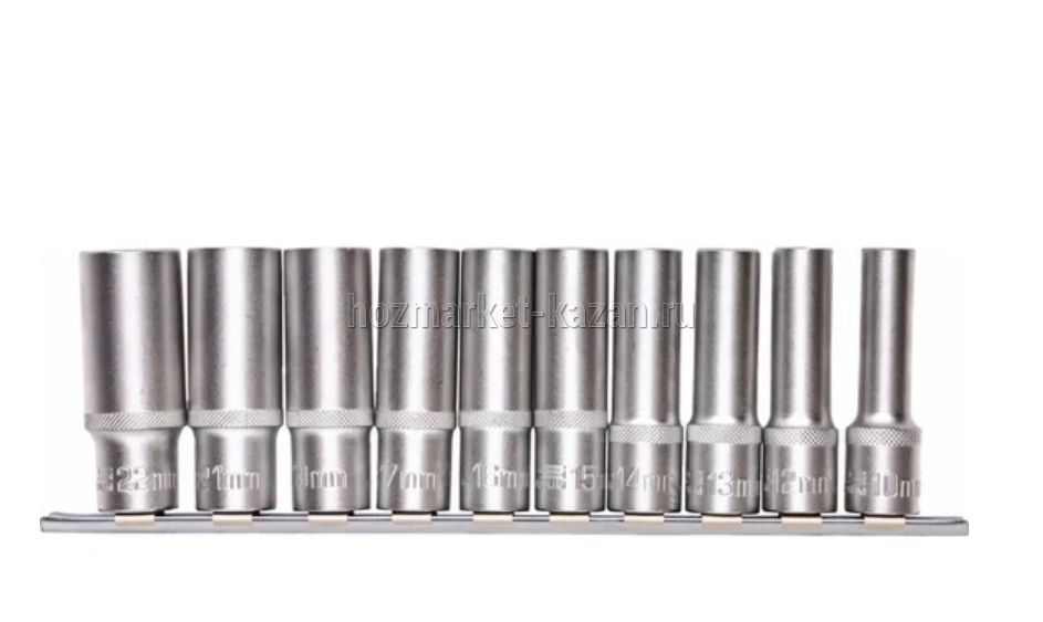 Набор торцевых головок 10пр 10-22мм 6-гран