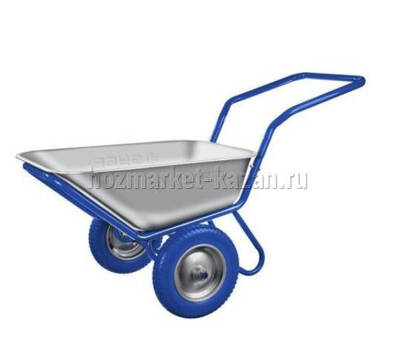 Тачка строительная 2 колесная 118 л/250 кг 3,25-8 ось 20 синяя