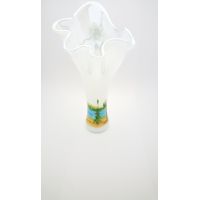 Стеклянная ваза для цветов «Коралл» с рисунком №2 (Фото 1)