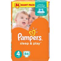 Pampers Подгузники Sleep&amp;Play 4 8-14 кг 86 шт