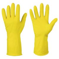 Перчатки резиновые хозяйственные Glowes, желтые