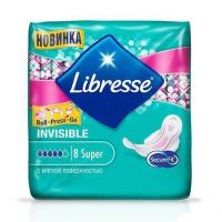 Прокладки Libresse Invisibl Super Wing Dry, 8 шт