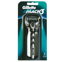 Станок для бритья «Gillette» Mach3 с двумя кассетами