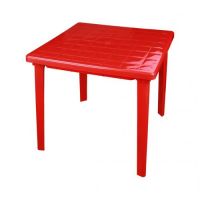 Стол квадратный 800 х 800 х 740, цвет: красный, М2595