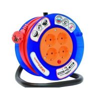 Удлинитель на катушке 4 розетки с/з с з.ш 20м