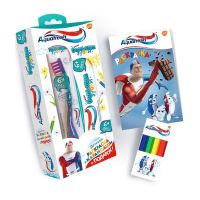 Подарочный набор Aquafresh (зубная паста + зубная щетка + карандаши + раскраска)