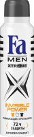 FA MEN Xtreme Дезодорант-аэрозоль Invisible, 150 мл