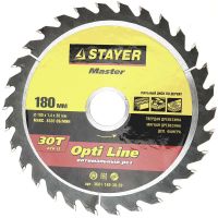 Диск пильный по дереву MASTER «OPTI-Line» (180 х 30 мм; 30 Т) для циркулярных пил Stayer 3681-180-30-30