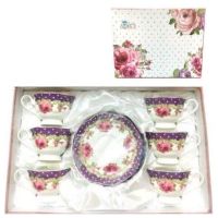 Набор чайный, 12 предметов, в подарочной упаковке, фиолетовый GY15-M05-2