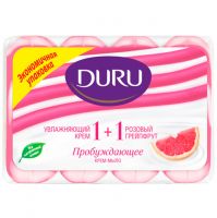Крем мыло DURU Увлажняющий крем и розовый грейпфрут, 4 шт