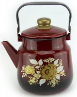 Чайник эмалированный 3,5 л «Золотая Роза», рисунок: в ассортименте (Фото 1)