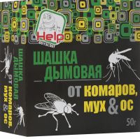 Средство от комаров, мух и ос Help «Шашка дымовая», 50 г (Фото 1)