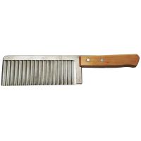 Нож кухонный для фигурной резки с деревянной ручкой
