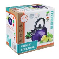 Чайник стальной 2,3 л индукция, 4 цвета, 847-052 (Фото 3)