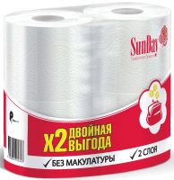 Туалетная бумага Sundaу 2-хслойная, 4 шт