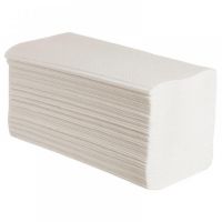 Полотенца бумажные в пачках 1-слойные белые 200 л, 261253