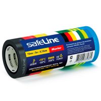 Электроизоляционная лента ПВХ 15 мм х 5 м х 0,15 мм, 7 цветов, Safeline