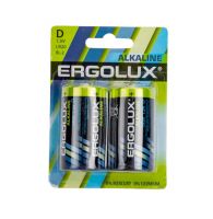 Батарейка Ergolux R20 Alkaline