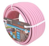 Шланг поливочный Жук FLY 1/2&quot; 3-х слой розовый 25м