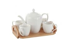 Набор чайный 4пр на бамбуковой подставке