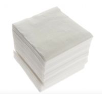 Салфетки бумажные белые 1сл. 24х24 100лист.