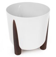 Кашпо «Жардин» на ножках 21л с дренажной вставкой
