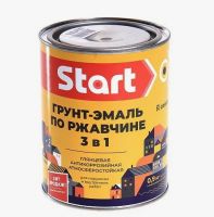 Грунт-эмаль по ржавчине 3в1 графитовый 0,8кг.