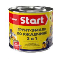 Грунт-эмаль по ржавчине 3в1 оранжевый 1,8кг.
