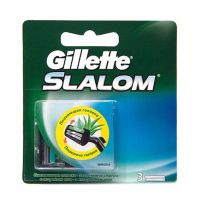 Кассеты для бритья «Gillette» Slalom со смазывающей полоской, 3 шт