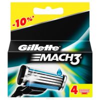 Кассеты для бритья «Gillette» Mach3, 4 шт