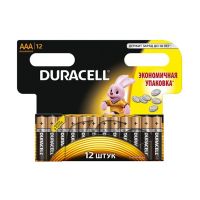 Батарейка Duracell Basic AAA LR03, в упаковке 12 шт